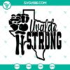 Uvalde Strong and Pray for Uvalde SVG files with Texas themed design, available for download in PNG and DXF formats.