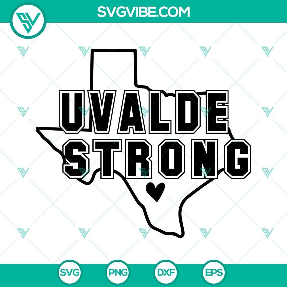 uvalde-strong-svg-uvalde-texas-svg-texas-outline-svg-png-dxf-eps-cricut-silhouette-4-mockup.jpg Uvalde Strong and Texas Outline SVG Files with PNG and DXF formats for crafting projects.
