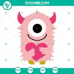 Valentine Monsters SVG bundle with cute Love Monster designs for Valentine’s Day decorations and crafts.