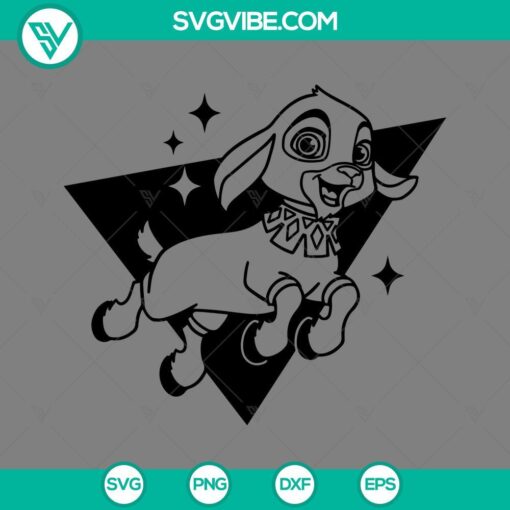 Valentino Goat and Disney Wish themed SVG image, perfect for crafts and projects.