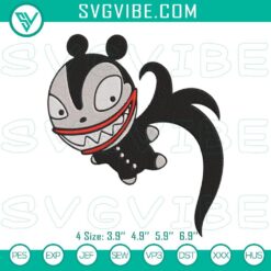 Gothic vampire teddy embroidery designs, Nightmare Before Christmas vampire file, ideal for Halloween crafting projects.