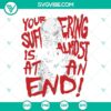 Vecna Stranger Things 4 SVG images featuring "Vecna, your suffering is almost at an end" quote in a dark, eerie design. Perfect for Halloween crafts.