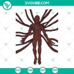Vecna inspired design for Stranger Things Season 4, available in SVG, PNG, EPS, and DXF formats for instant download.