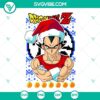 Vegeta Ugly Christmas Sweater SVG featuring Dragon Ball Z holiday design, downloadable for Christmas crafts and DIY projects.