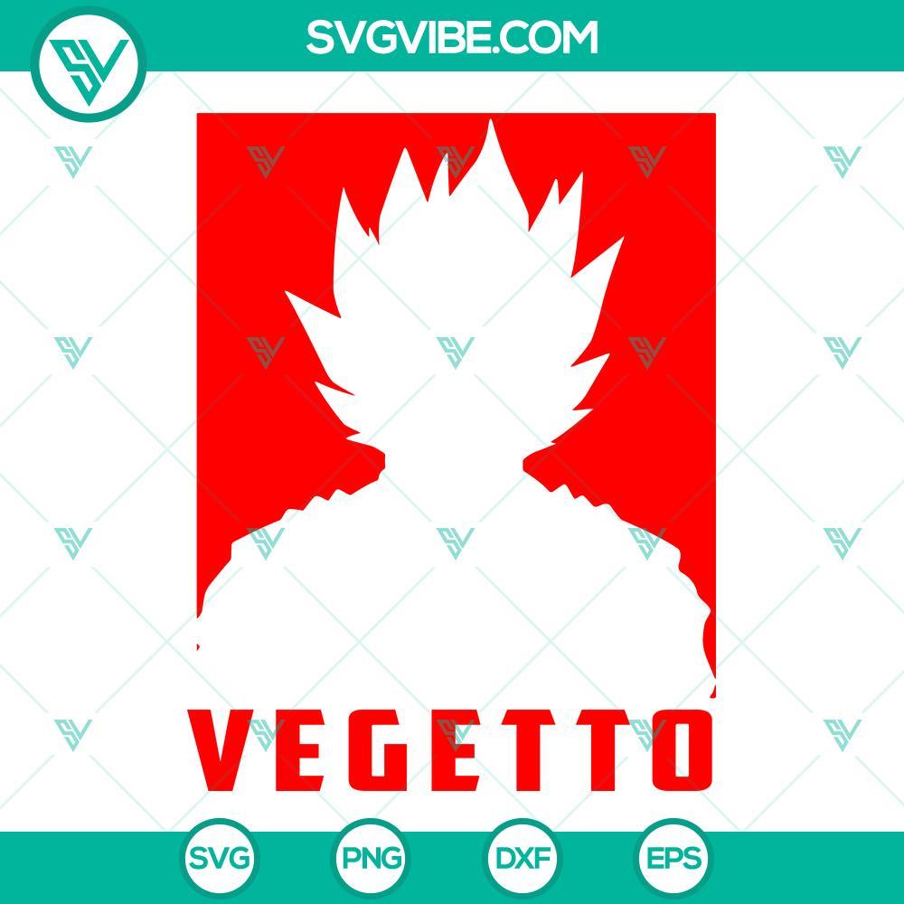 Vegeto SVG, Dragon Ball Z SVG PNG DXF EPS Cricut Vegeto character design file set with Dragon Ball Z theme, includes SVG, PNG, DXF, and EPS formats for Cricut cutting machines.