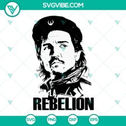 Che Guevara SVG file with socialist leader world design, Viva La Rebelion, ideal for printing or digital crafting projects.
