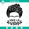 Vibrant Frida Kahlo SVG files for cutting machines. Includes PNG, DXF, and EPS formats. Perfect for crafts and projects.