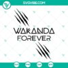 Wakanda Forever digital download with SVG file and PNG format, featuring iconic design from Black Panther. Perfect for crafts.