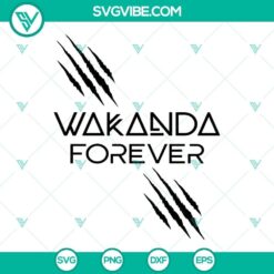 Wakanda Forever digital download with SVG file and PNG format, featuring iconic design from Black Panther. Perfect for crafts.
