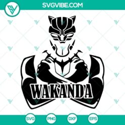 Wakanda SVG images featuring Black Panther and Marvel superhero designs. Perfect SVG cut files for download.