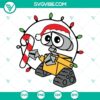 Wall-E Christmas Lights SVG design for Cricut, Silhouette Vector. Download in PNG, DXF, EPS formats. Bright holiday decor graphic.