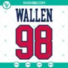 Wallen 98 Braves SVG design with PNG, DXF, and EPS formats, perfect for digital download.