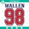 Wallen Braves 98 SVG featuring Atlanta Braves and Morgan Wallen designs for digital download - ideal for fans and sports enthusiasts.
