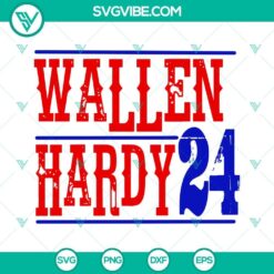 Wallen Hardy 24 SVG PNG DXF EPS cut files for Cricut Silhouette, perfect for DIY crafts and projects.