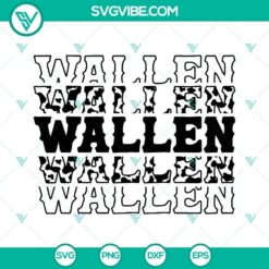 Wallen SVG Download featuring Morgan Wallen, Country Music design for Cricut cutting machines.