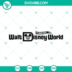 Walt Disney World Florida SVG Image, Disney World SVG File with vacation elements in digital format for crafting, Disney enthusiasts.