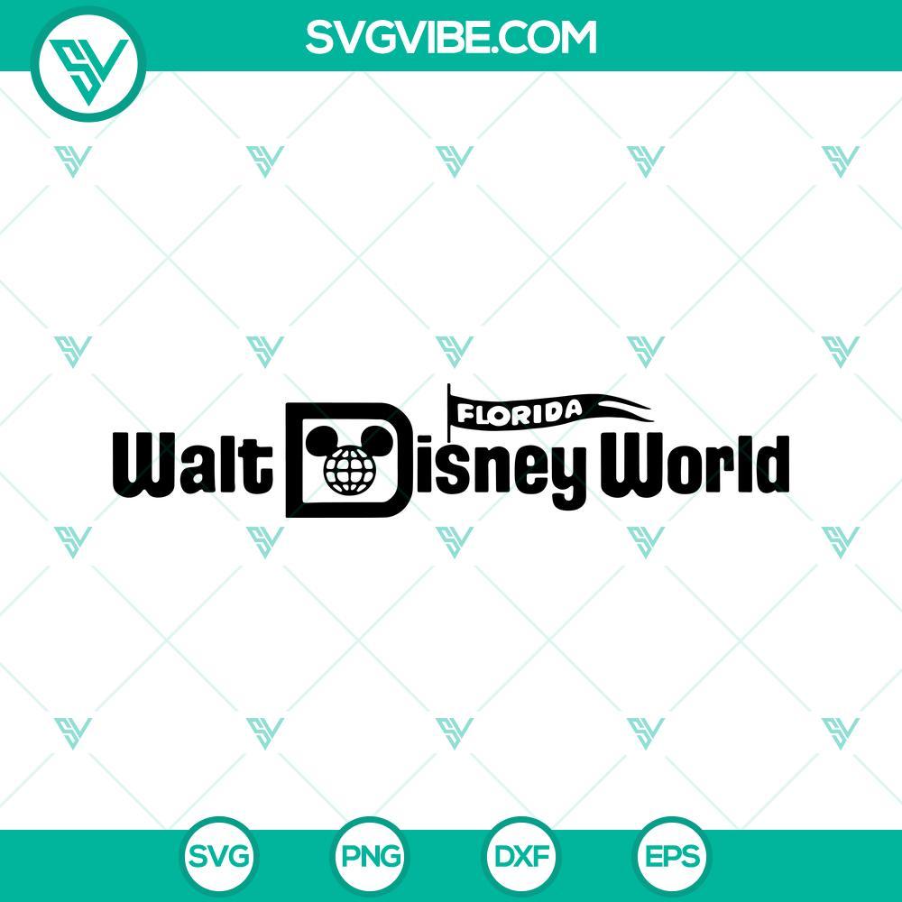 Walt Disney World Florida SVG, Disney World SVG, Disney Vacation SVG Walt Disney World Florida SVG Image, Disney World SVG File with vacation elements in digital format for crafting, Disney enthusiasts.
