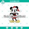 Walt Disney World Mickey Christmas SVG Download featuring Mickey Mouse with Christmas lights, festive design for holiday crafting projects.