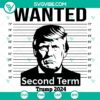 2024 Trump Second Term SVG featuring Donald Trump. Cricut PNG DXF EPS Files for crafting projects.