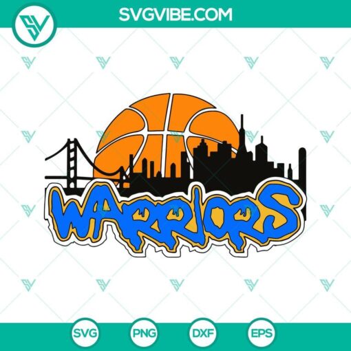 Golden State Warriors basketball SVG images for download, featuring team logo and design elements.