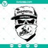 Washington Commanders skull logo SVG files, Washington Football Team SVG images in PNG and DXF formats for digital crafting.