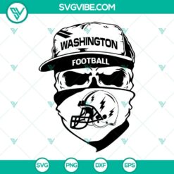 Washington Commanders skull logo SVG files, Washington Football Team SVG images in PNG and DXF formats for digital crafting.