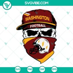 Washington Commanders Skull SVG Files, Washington Football SVG Images PNG DXF 2