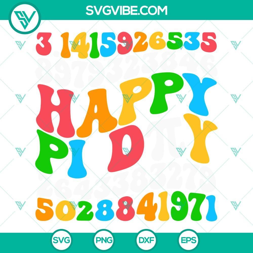 wavy-happy-pi-day-svg-3-14-pi-number-svg-march-14th-svg-elementary-teacher-svg-png-dxf-eps-1-mockup.jpg Pi Day themed SVG design with wavy patterns, "Happy Pi Day" text, and the numerical representation of pi (3.14). Includes March 14th SVG download.