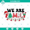 Christmas family SVG bundle with festive designs - tree, ornaments, deer, snowflakes. SVG, PNG, DXF, EPS files for holiday craft projects.