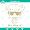 Colorado Buffaloes mascot SVG file for Colorado football fans, featuring "We Comin" design. Perfect for craft projects and merchandise.