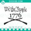 Patriotic 1776 embroidery design machine file with "We The People" text, ideal for digital crafting projects.
