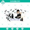 Wednesday Addams Starbucks Cup Wrap SVG featuring a spooky design for download. Addams Family character PNG included. Perfect for Halloween crafts.