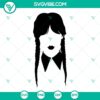 Wednesday Addams SVG featuring Jenna Ortega, instant download in PNG, DXF, EPS format. Perfect for crafts, printing, and digital projects.