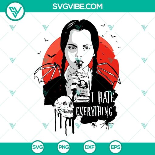 Wednesday Addams SVG clipart for Cricut and Silhouette, featuring PNG, DXF, and EPS formats. Ideal for vector designs.