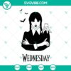 Wednesday and Thing hand SVG images featuring Nevermore Academy design with Jenna Ortega.