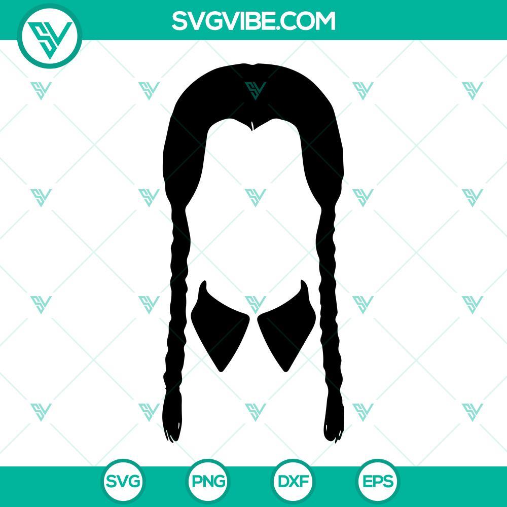 wednesday-hair-svg-wednesday-addams-svg-addams-family-svg-png-dxf-eps-digital-download-3-mockup.jpg Wednesday Addams inspired SVG download, Addams Family theme with intricate hair design, includes PNG image. Ideal for crafts and projects.
