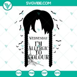 Wednesday Addams SVG file featuring a black and white design. Ideal for craft projects, apparel, and decor.