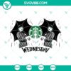 Wednesday Starbucks themed full wrap SVG images for Venti cups. Perfect for download on a Wednesday.