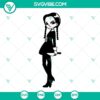 Wednesday and Jenna Ortega character SVG files inspired by Addams Family movie, perfect for crafts and decor.