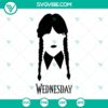 Wednesday Addams SVG file perfect for Cricut projects. Girl character design from The Addams Family - PNG, DXF, EPS formats for crafting.