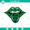 Weed lips tongue SVG design with stoner, funny 420 theme. Ideal smoke marijuana SVG file for digital projects.