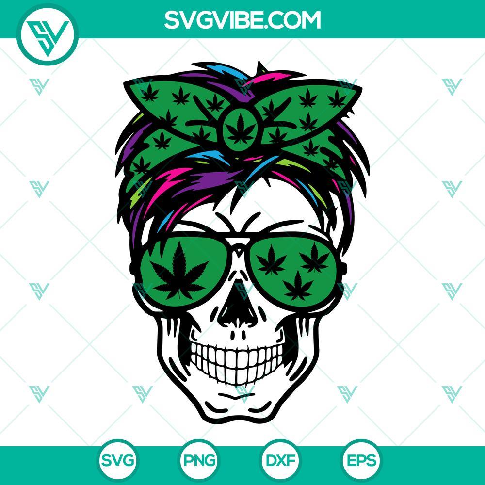 weed-mom-skull-messy-bun-svg-bundle-cannabis-skull-svg-marijuana-mom-life-svg-png-dxf-eps-digital-download-1-mockup.jpg Messy Bun Weed Mom Skull SVG Bundle featuring cannabis themed skull designs, perfect for craft projects.