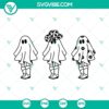 Western Ghost, Boo Haw, and Daisy Girl Ghost SVG Download Bundle with a mix of spooky and cute ghost designs for Halloween crafting projects.
