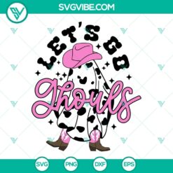 Western Ghost and Cowgirl Halloween SVG files for download with ghoulish themes, perfect for spooky crafting projects.