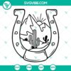 Western horseshoe SVG design with equestrian, rodeo, and cowgirl theme in PNG format for digital use.