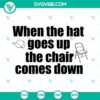 Chair and Hat design for digital download in SVG, PNG, DXF, and EPS formats.
