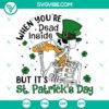 Skeleton SVG images for St. Patrick's Day, download for a dead inside theme.