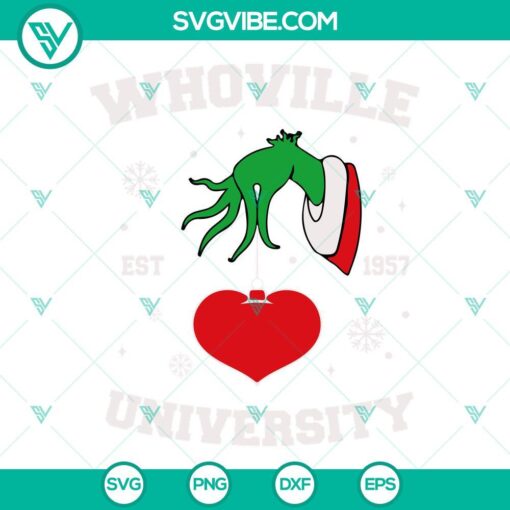 Whoville University Est 1957 SVG Download Bundle featuring University Of Whoville's emblem and logo design, ideal for die-cut projects.