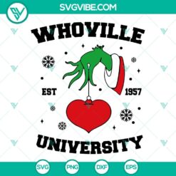 Whoville University Est 1957 SVG Download Bundle, University Of Whoville 3