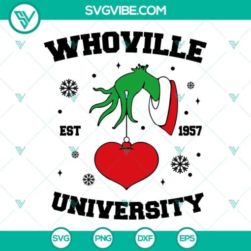 Whoville University Est 1957 SVG Download Bundle, University Of Whoville 1